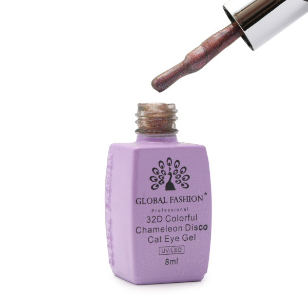 32D Chameleon Cat Eye Gel Polish,Magnetic Disco Cat Eye Gel,UV LED Chameleon Cat Eye Gel Polish,Long-Lasting Chameleon Cat Eye Nail Gel,جل أظافر عين القطة شامليون,جل عين القطة شامليون المغناطيسي,طلاء جل عين القطة UV LED شامليون,جل أظافر عين القطة شامليون طويل الأمد
