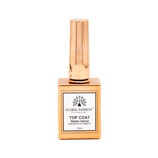 Matte Velvet Top Coat - Non-Sticky Finish for Nails - 15 ml