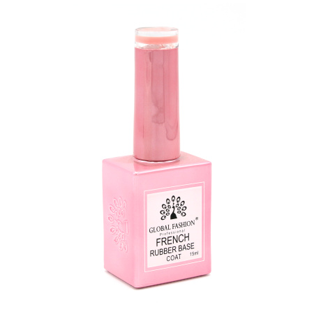 French Rubber Base Coat 15ml – Global Fashion | Professional Nail Gel Base
فرنش روبر بيس كوت 15 مل – جلوبال فاشن | بيس جل بوليش احترافي للأظافر
