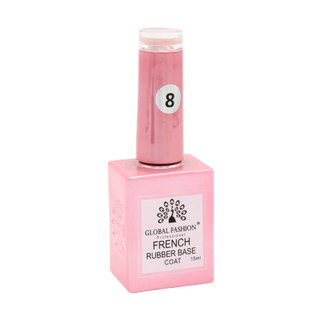 French Rubber Base Coat 15ml – Global Fashion | Professional Nail Gel Base
فرنش روبر بيس كوت 15 مل – جلوبال فاشن | بيس جل بوليش احترافي للأظافر
