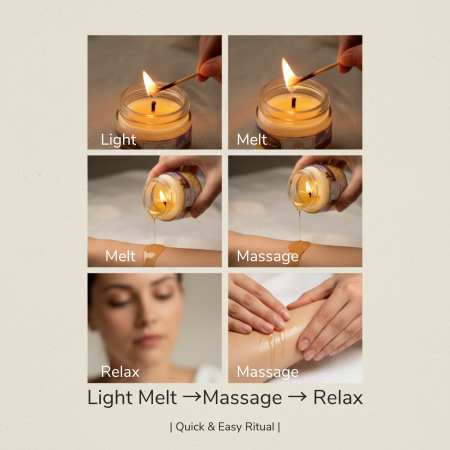 Global Fashion Massage Candle – 30 ml Aromatherapy Spa Candle in 21 Scents