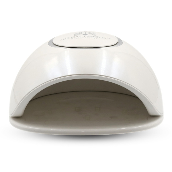 Global Fashion 2-in-1 UV/LED Nail Lamp – Fast 30s Cure, G1 | White uv led nail lamp cordless fast curing 30 seconds gel polish dryer manicure machine