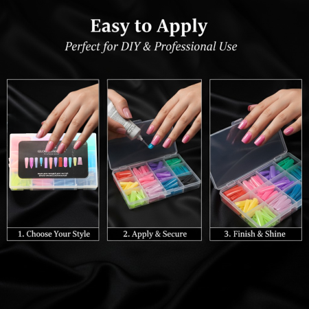 Global Fashion Gel Nail Tips – Professional Long Lasting Extensions
