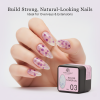 HEMA-Free Builder Flower Gel 8ml by Global Fashion – Real Dried Floral Petals, UV/LED Cure