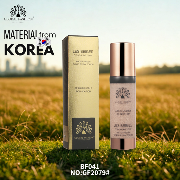 Global Fashion serum foundation preview hydrating natural glow finish كريم اساس سيروم بلمعة طبيعية