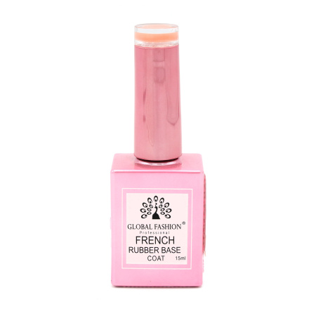French Rubber Base Coat 15ml – Global Fashion | Professional Nail Gel Base
فرنش روبر بيس كوت 15 مل – جلوبال فاشن | بيس جل بوليش احترافي للأظافر
