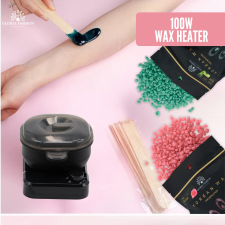 Electric Wax Warmer for Hair Removal Fast Heating | Black Wax Heater Close Up - Hair Removal Machine Detail UAE GCC | جهاز شمع صورة مقربة