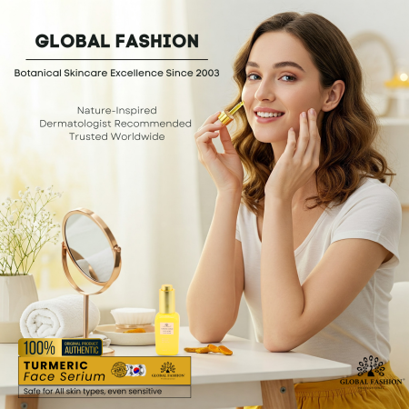 Turmeric Anti-Acne Face Serum 50ml Serum Close Up - Hydrating Anti Aging Facial Treatment | سيروم للوجه صورة مقربة