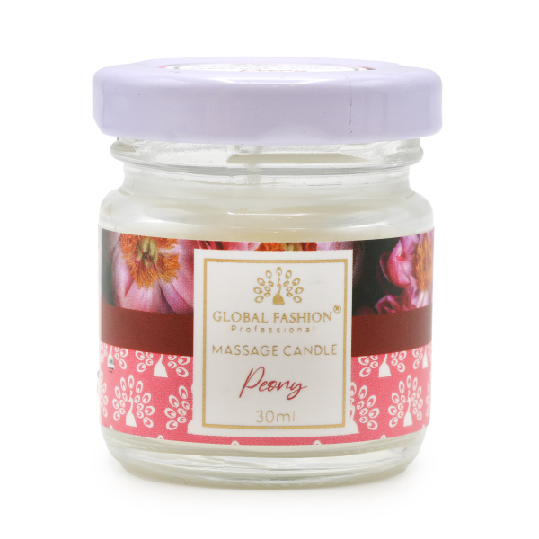 Global Fashion Moisturizing Massage Candle | 30 ml, Peony
