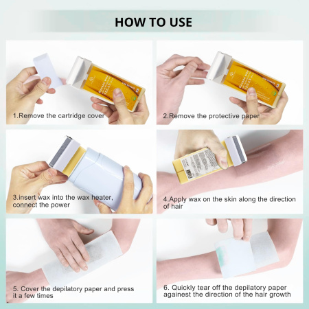 Roll-On Wax Cartridge 100ml – Hair Removal | Banana Wax Cartridge Close View Hair Removal | شمع رول
Roll-On Wax Cartridge 100ml – Hair Removal | Banana Paraffin Wax Detailed View Skin Care | شمع بارافين
