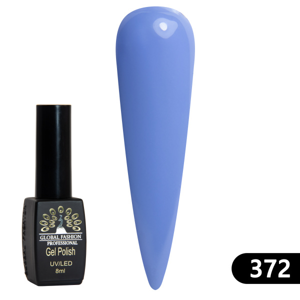 Gel polish BLACK ELITE 372, Global Fashion 8 ml