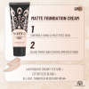 Global Fashion matte foundation close up waterproof oil free finish كريم اساس لقطة مقربة مطفي