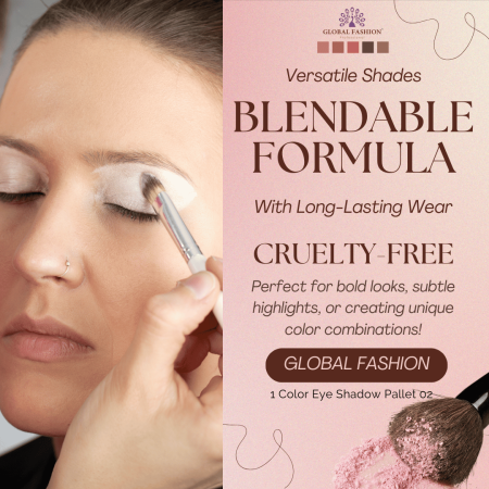Global Fashion eyeshadow close up high pigment texture ظلال عيون لقطة مقربة