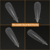Dual Nail Forms 120pcs – Clear Poly Gel Forms | Stiletto Nail Tips Close View Extension Kit | اطراف اظافر
Dual Nail Forms 120pcs – Clear Poly Gel Forms | Stiletto Dual Nail Forms Detailed View | اظافر صناعية