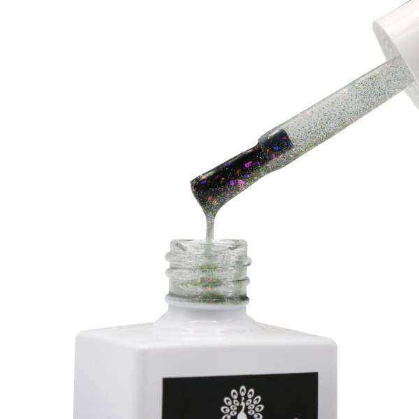 Global Fashion Disco Yuki Top Coat 15ml, No Wipe Gel Polish Top, Nail Glossy Coat, Top Coat for Gel Nails, جل جلوبال فاشن ديسكو يوكي توب كوت
