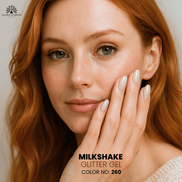 Milkshake Glitter Gel Polish,UV LED Milkshake Nail Gel,Long-Lasting Glitter Milkshake Nail Gel,Soak-Off Sparkle Milkshake Gel Polish,جل أظافر جلتر ميلك شيك,طلاء جل أظافر ميلك شيك لامع,جل ميلك شيك UV LED,جل أظافر ميلك شيك طويل الأمد
