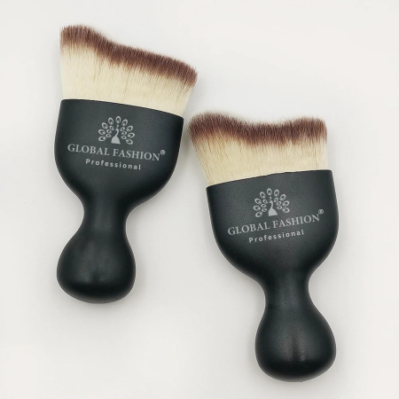 Rose Gold Foundation, Concealer, Powder, Blush and Eyeshadow Brush Close Up - High Density Synthetic Vegan Bristles | فرش مكياج احترافية شعيرات ناعمة