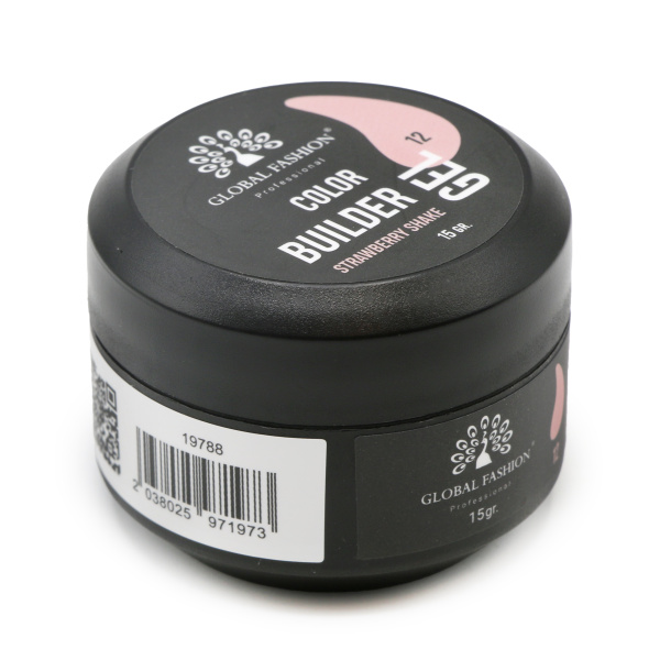 Global Fashion Color Builder Gel 15g | Nail Extension Gel | جل بيلدر ملون

