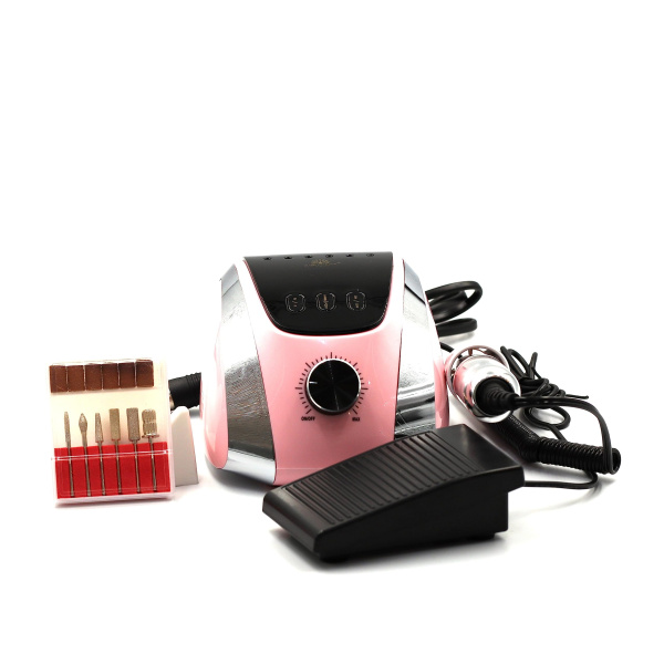 Global Fashion M13 Professional 35K RPM Nail Drill Kit – Electric Manicure Machine Pink
