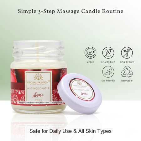 Global Fashion Massage Candle – 30 ml Aromatherapy Spa Candle in 21 Scents
