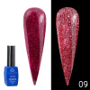 Disco Opal Reflective Rubber Base Coat | Shimmering Builder Gel for Gel Nails , 8ml | 09