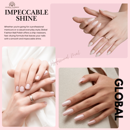 Global Fashion Classic Nail Polish 15ml – Soft Elegance Set 1 | Detailed View
طلاء أظافر كلاسيك 15 مل جلوبال فاشن – مجموعة النعومة الأنيقة 1 | عرض تفصيلي
