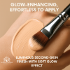 Global Fashion foundation close up radiant glow lightweight finish كريم اساس لقطة مقربة بلمعة طبيعية