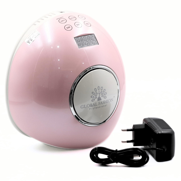 Global Fashion 2-in-1 UV/LED Nail Lamp – Fast 30s Cure, G1 | Pink uv led nail lamp cordless fast curing 30 seconds gel polish dryer manicure machine