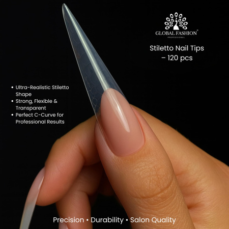 Dual Nail Forms 120pcs – Clear Extension Forms | Stiletto Nail Tips Close View Extension Kit | اطراف اظافر
Dual Nail Forms 120pcs – Clear Extension Forms | Stiletto Dual Nail Forms Detailed View | اظافر صناعية