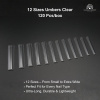 Half Cover Gel Tips 120pcs – Clear Nail Extensions | Square Nail Tips Close View Extension Kit | اطراف اظافر
Half Cover Gel Tips 120pcs – Clear Nail Extensions | Square Dual Nail Forms Detailed View | اظافر صناعية