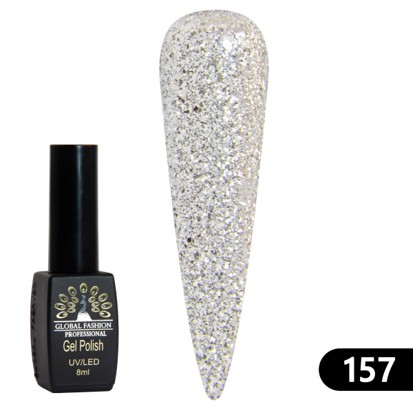 Gel polish BLACK ELITE 157, Global Fashion 8 ml