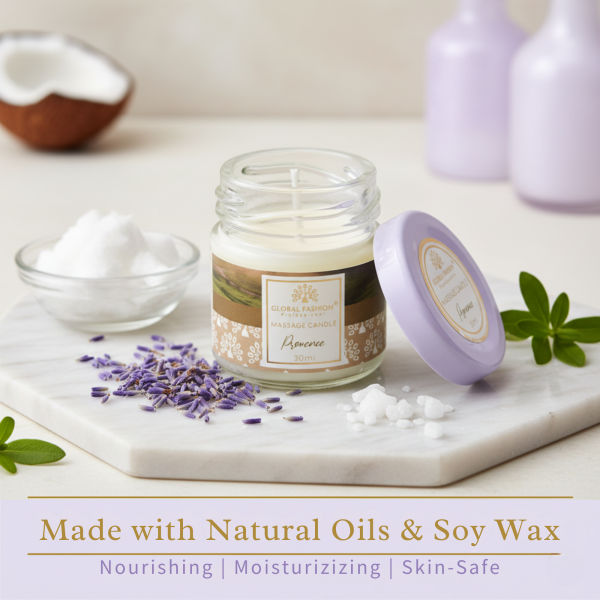 Global Fashion 30 ml Massage Candle – 21 Aromatherapy Scents