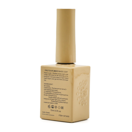 Global Fashion Protein Base Coat 15ml | Strengthening & Long-lasting Nail Base
جلوبال فاشن بروتين بيس كوت 15 مل | قاعدة أظافر بروتين مقوية طويلة الأمد
