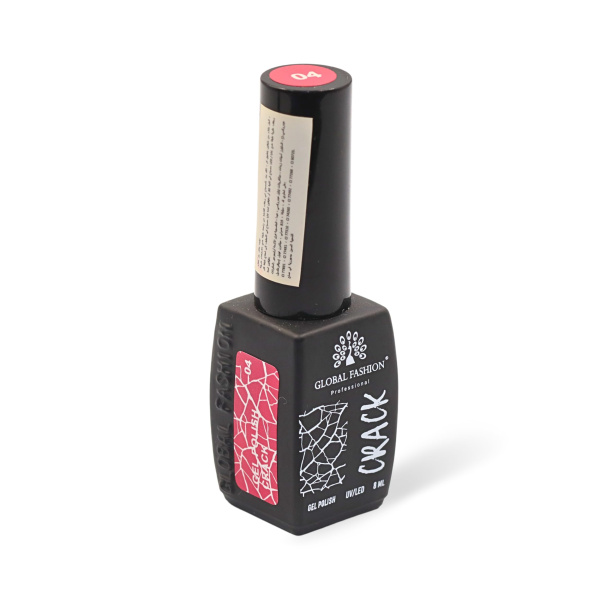Gel polish "CRACK" – crackle/craquelure effect, 8 ml, No. 04 | طلاء جل "CRACK" بتأثير التشقق (كراكيلور) 8 مل رقم 04
