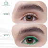 Colored gel eyeliner close up ultra fine tip no tug glide ايلاينر ملون لقطة مقربة