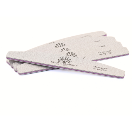 Global Fashion Nail File 100/100 – Professional Emery Board for Acrylic & Gel

