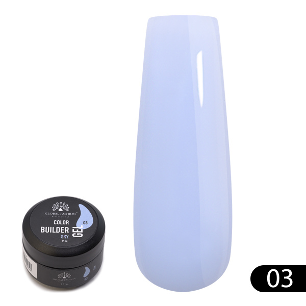 Global Fashion Color Builder Gel 15g | Nail Extension Gel | جل بيلدر ملون

