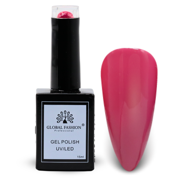 Pretty in Pink Nail Polish 15ml UV LED | 57-Maroon Light 1p Pink Gel Nail Polish Bottle 15ml - UV LED Soak Off Nail Color UAE GCC | طلاء أظافر جل وردي