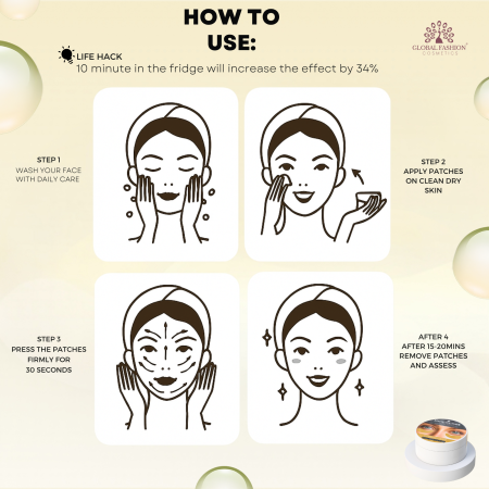 Korean Bamboo Charcoal Under Eye Patches 30 Pairs Eye Patch Close Up - Hydrating Collagen Under Eye Treatment | لاصقات العين صورة مقربة