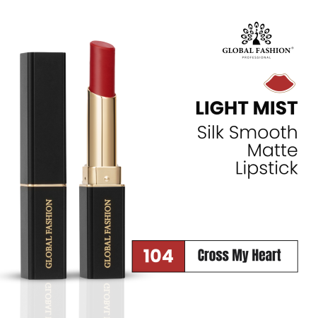 Global Fashion Long-Lasting Matte Lipstick (104, 3.5 g) matte lipstick shade 104 smooth finish long wear 3.5g