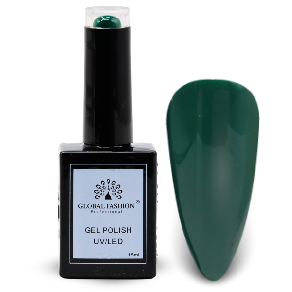 Citrus Splash Nail Polish 15ml UV LED | 94-Storm Green 1p Green Gel Nail Polish Bottle 15ml - UV LED Soak Off Nail Color UAE GCC | طلاء أظافر جل أخضر