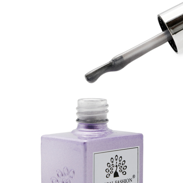 Silver Cat Eye Gel Top, Magnetic Nail Top Coat, UV LED Cat Eye Top Gel Polish, Global Fashion Cat Eye Gel Silver, جل توب كات آيز فضي, جل مغناطيسي للأظافر
