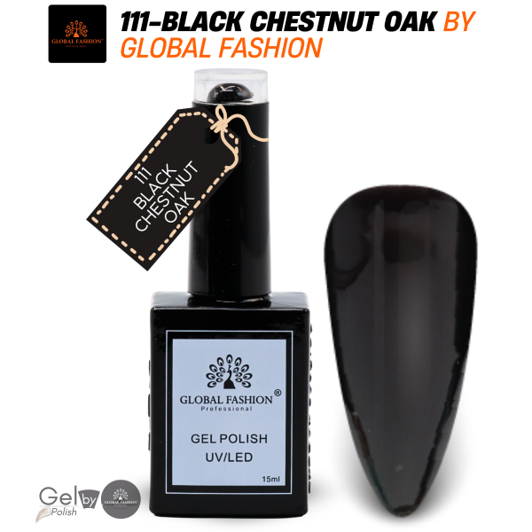 Tropical Teals Nail Polish 15ml UV LED | 111-Black Chestnut Oak 1p Teal Gel Nail Polish Bottle 15ml - UV LED Soak Off Nail Color UAE GCC | طلاء أظافر جل