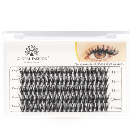 Premade lash fans close up fluffy volume eyelash extensions رموش اكستنشن لقطة مقربة