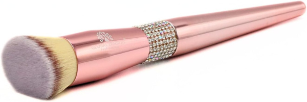 GLOBAL FASHION Rose Gold Professional Makeup Brush with Ultra Soft Vegan Bristles for Foundation, Concealer, Powder and Blush | فرشاة مكياج روز جولد احترافية