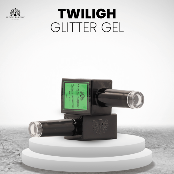 Twilight Glitter Gel Polish – 15 ml Shade 199 – Reflective Holographic Finish
