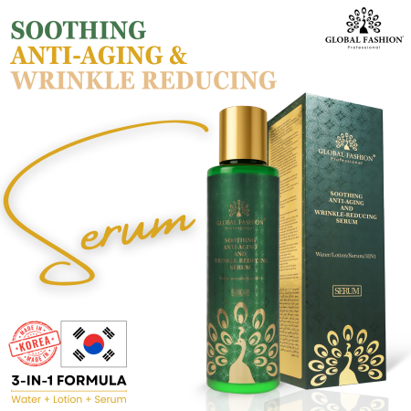 Korean Green Hyaluronic Collagen Anti-Aging Serum 400ml Serum Close Up - Korean Hydrating Anti Aging Facial Treatment | سيروم صورة مقربة