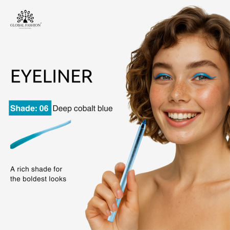Matte gel eyeliner close up ultra fine tip colored shades ايلاينر ملون لقطة مقربة