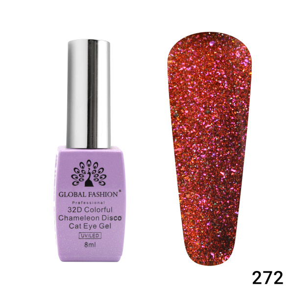 Gel polish cat eye 32D Chameleon Disco 8 ml - 272