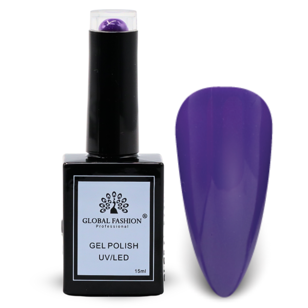 Fuchsia Fever Nail Polish 15ml UV LED | 62-Spanish Violet 1p Fuchsia Purple Gel Nail Polish Bottle 15ml - UV LED Soak Off Nail Color UAE GCC | طلاء أظافر جل بنفسجي